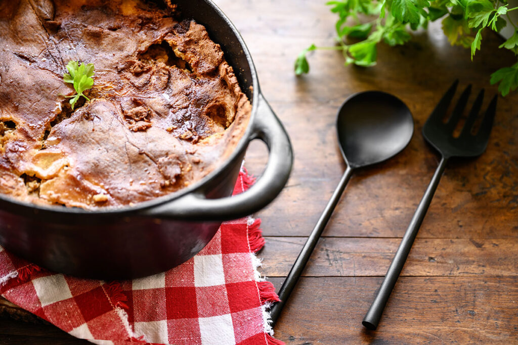 Diverse Keto Dishes, meat pie